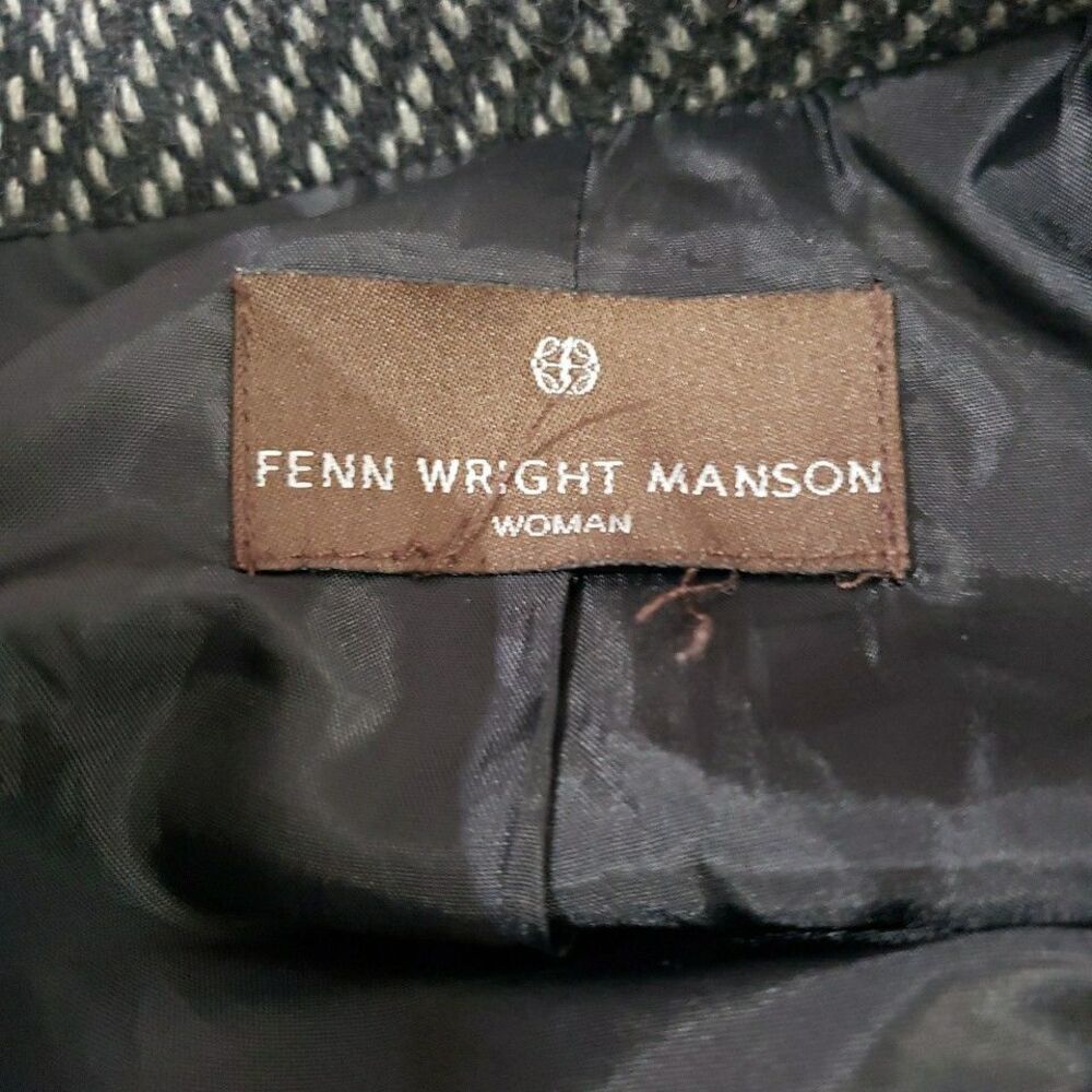 Fenn Wright Mason Jacket Ruffle Front Mock Neck Quite Luxury Womens Size Unk - Picture 4 of 8